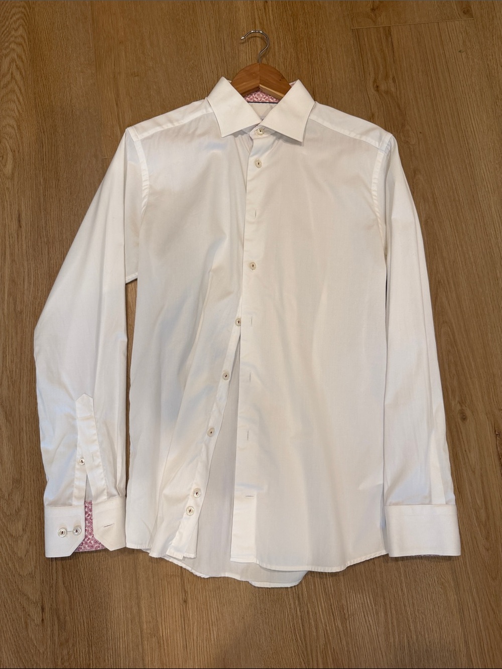 Eton White Men's Dress Shirt - Spread Collar